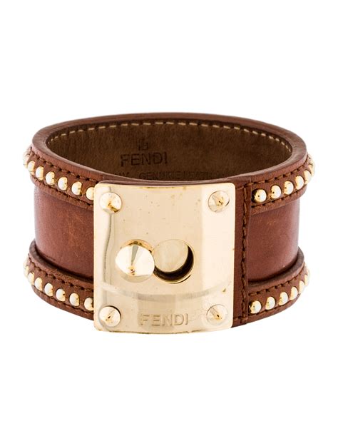 fendi studded leather bracelet|Fendi Women's Jewelry & Accessories .